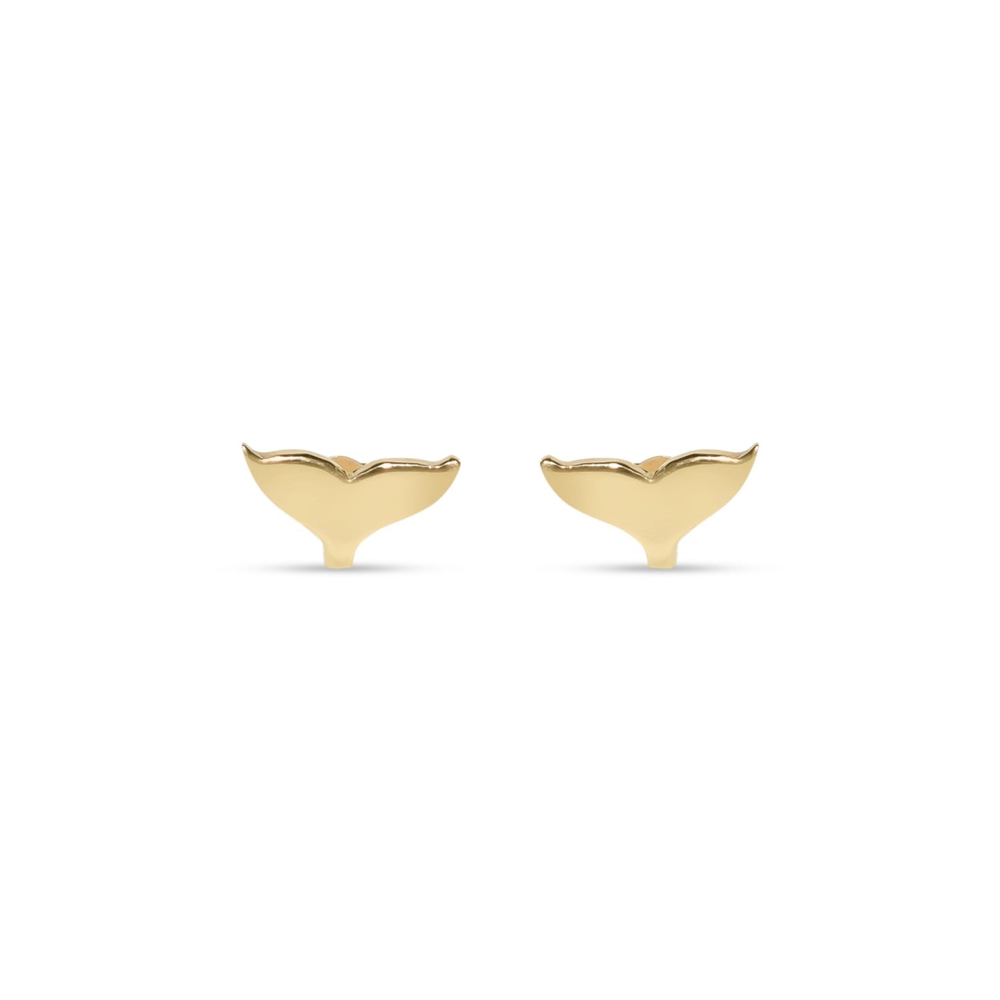 9 Carat Yellow Gold Mermaid Tail Stud EarringsEarringsBooblinka Jewellery