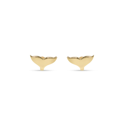 9 Carat Yellow Gold Mermaid Tail Stud EarringsEarringsBooblinka Jewellery