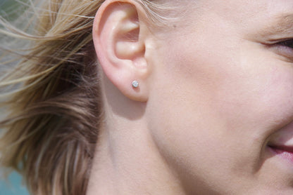 Moissanite Silver Stud Earrings - DEI CollectionEarringsBooblinka Jewellery