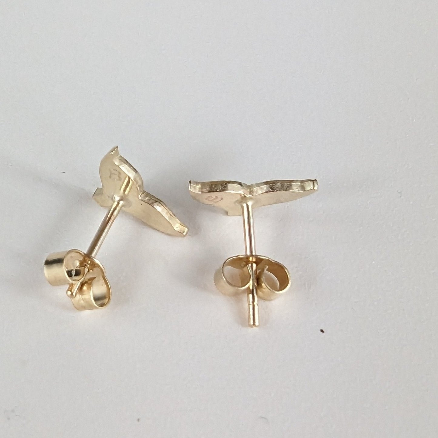 9 Carat Yellow Gold Mermaid Tail Stud EarringsEarringsBooblinka Jewellery