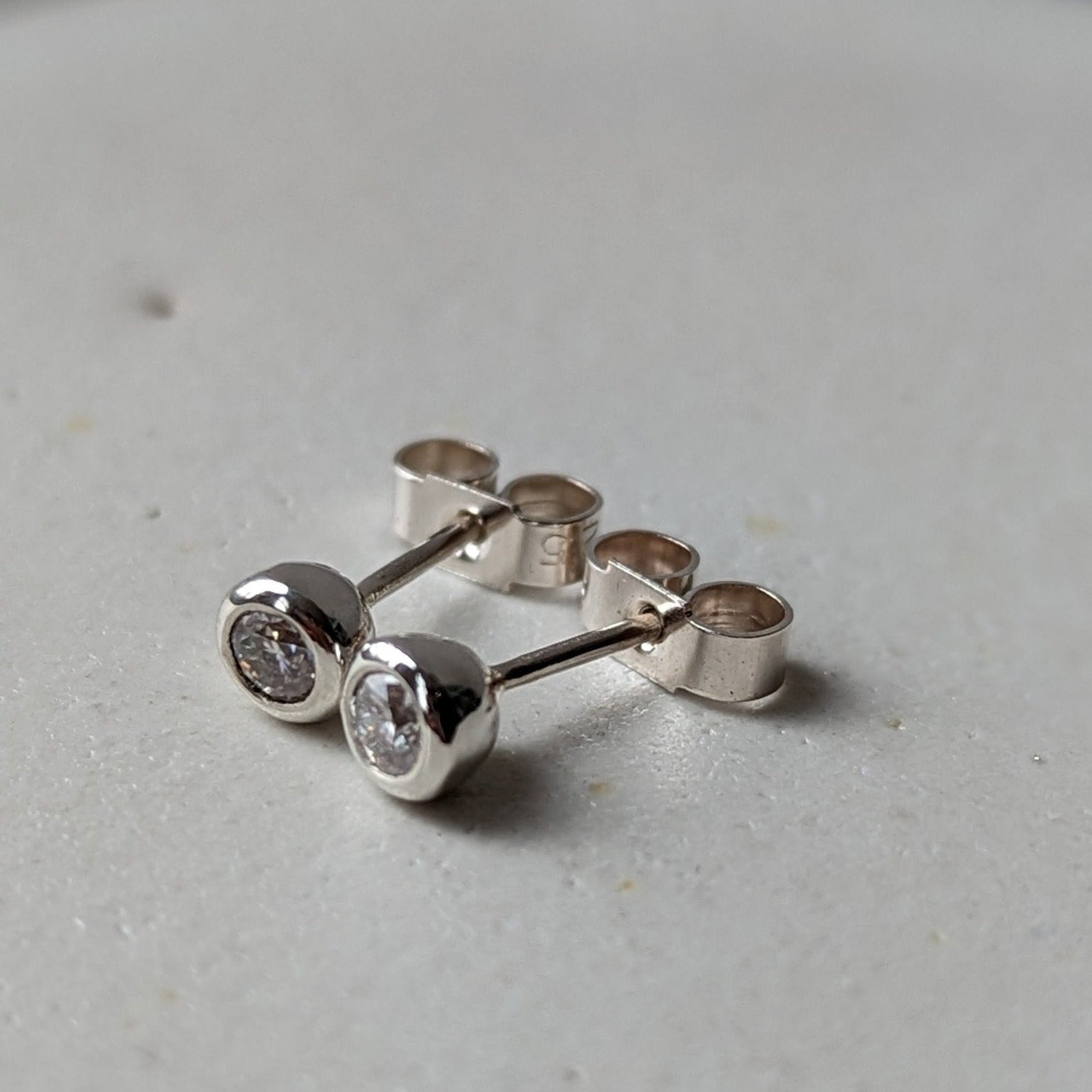 DEI Moissanite Stud Earrings - Booblinka Jewellery