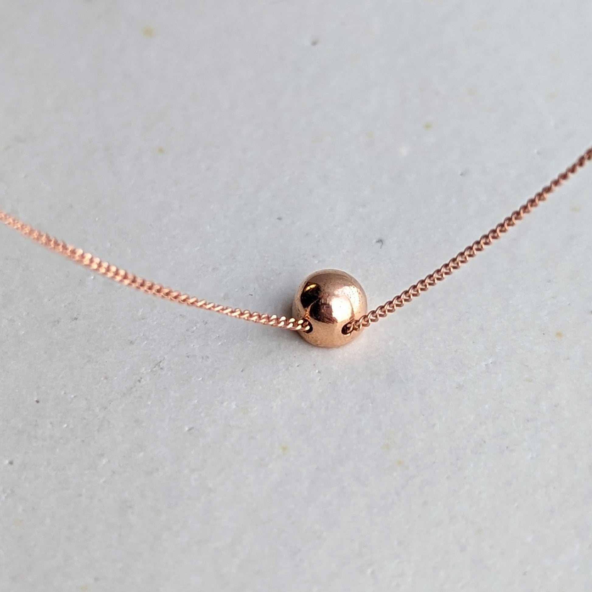 Rose Gold Moissanite Necklace - DEI CollectionNecklacesBooblinka Jewellery